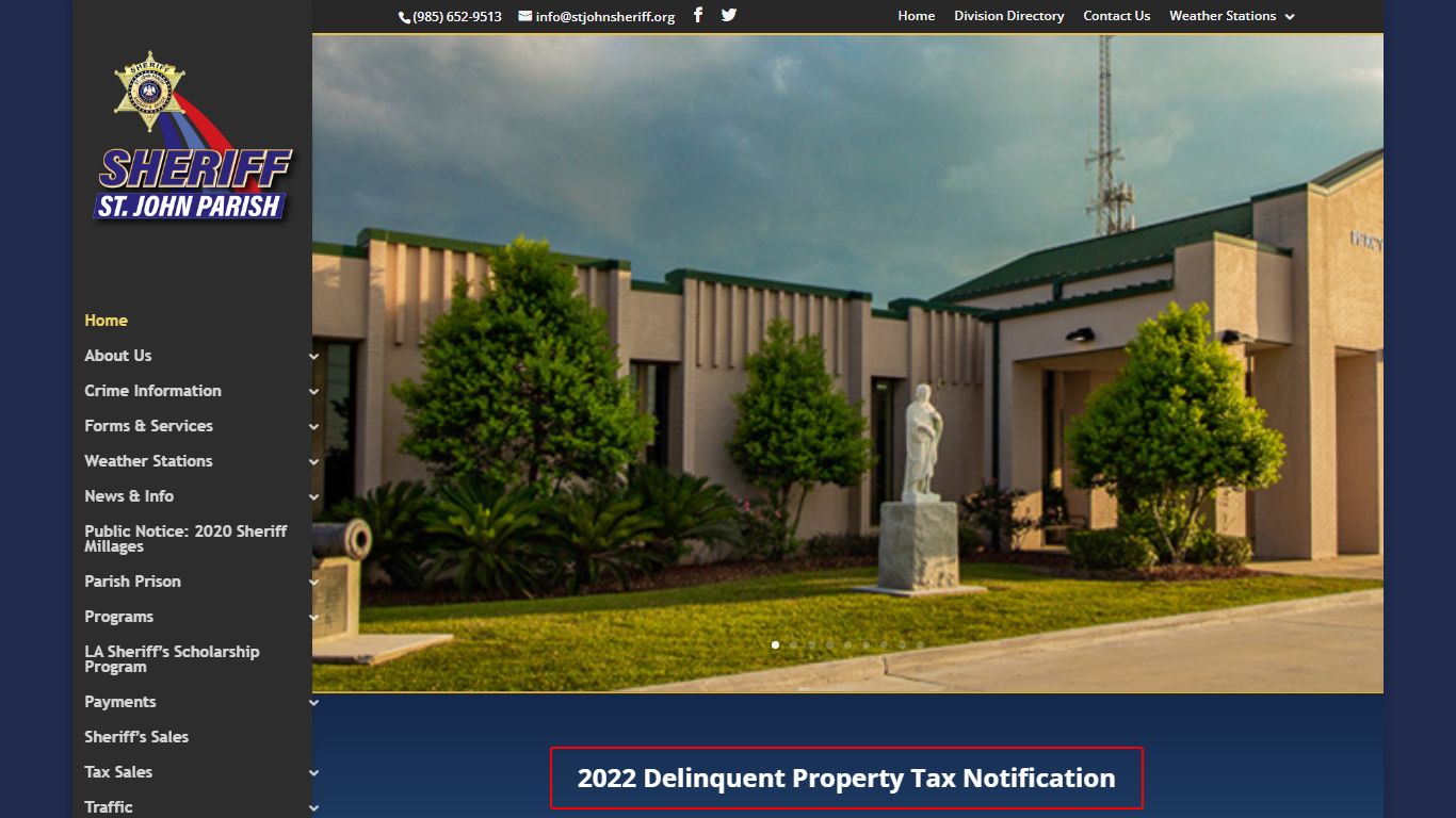 St. John Parish Sheriff's Office – Serving St. John the Baptist Parish